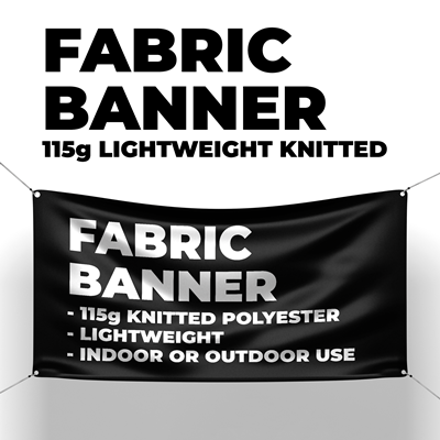 Fabric Banners 115g Knitted Polyester