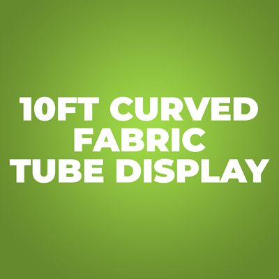 10ft Curved Fabric Tube Display