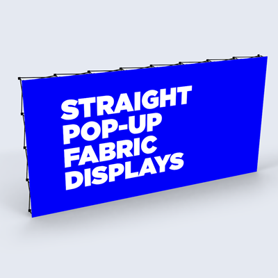 Pop-Up Straight Fabric Displays