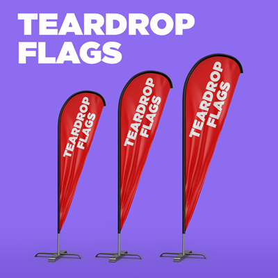 ClearView Teardrop Flags
