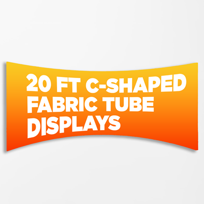 20ft C-Shaped Fabric Tube Display