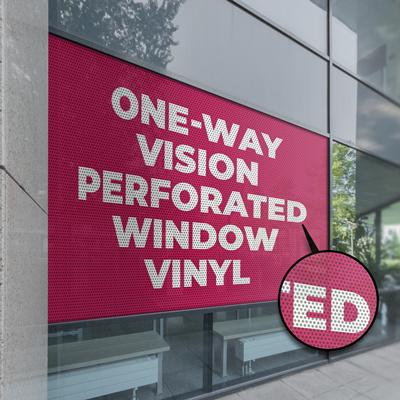 One-Way Vision Perforated Window Vinyl