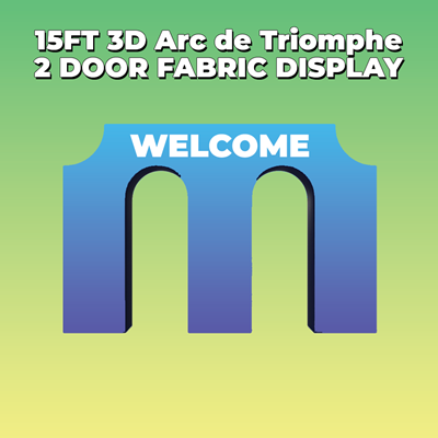 15ft 3D Arc de Triomphe Fabric Display