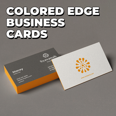 Colored Edge Business Cards