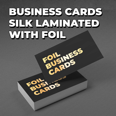 Silk Business Cards with Foil