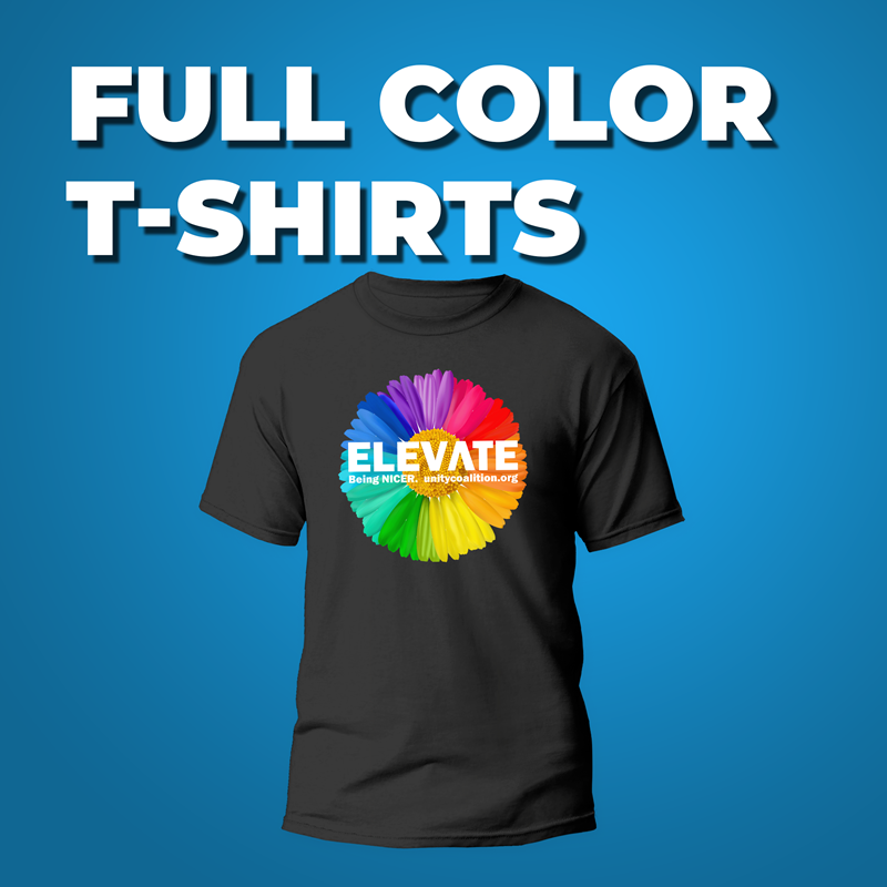 Full color shirt printing on sale