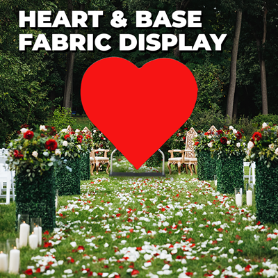 Heart & Base Fabric Display