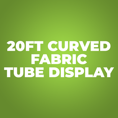 20ft Curved Fabric Tube Display